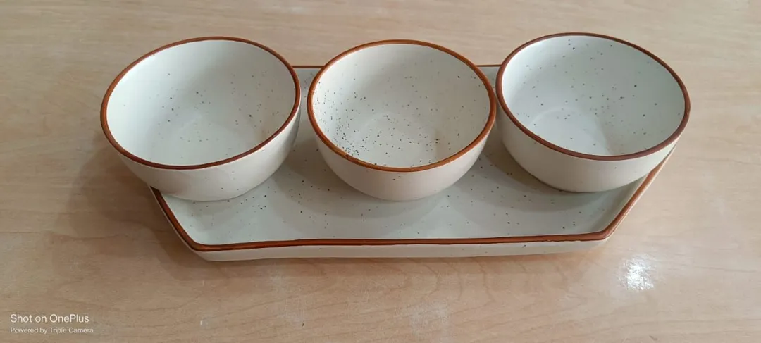 Bowl set of 3 with tray  uploaded by business on 8/27/2023