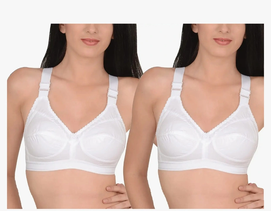 Wide Strap Pure Cotton Bra uploaded by business on 8/27/2023