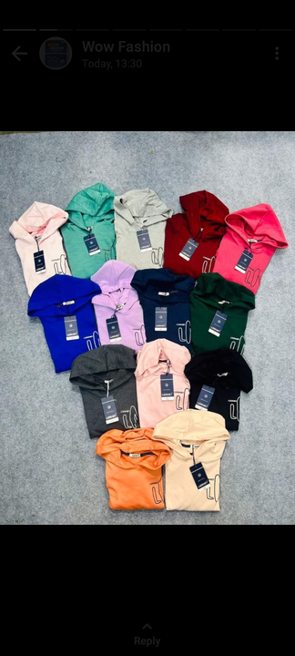 Pre winter hoodies  uploaded by Arvindra menufacture on 8/27/2023