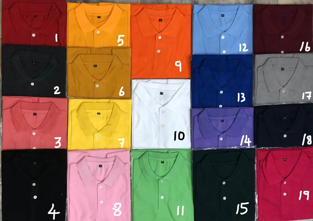 Plain Round Neck & Polo T-shirt  uploaded by Glory Traders on 8/27/2023