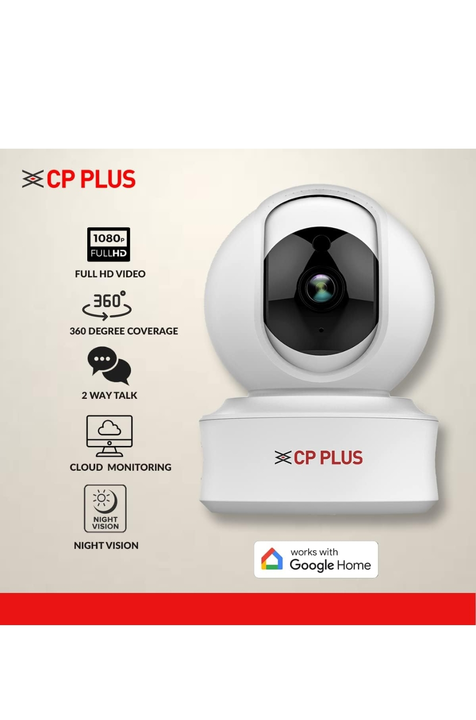 CP PLUS 2MP Full HD Smart Wi-fi CCTV Home Security Camera | 360° with Pan Tilt uploaded by business on 8/27/2023