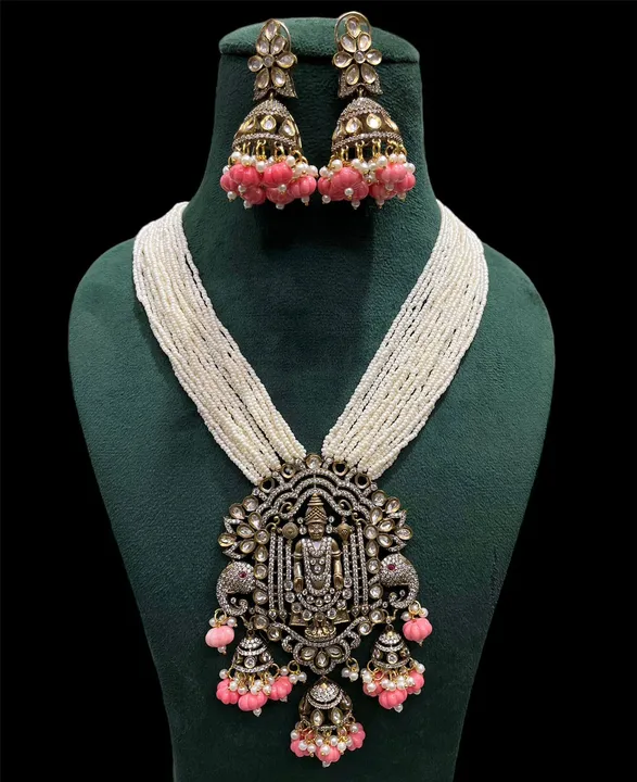 Necklace and jhumkas uploaded by VARDHAK COLLECTION  on 8/27/2023
