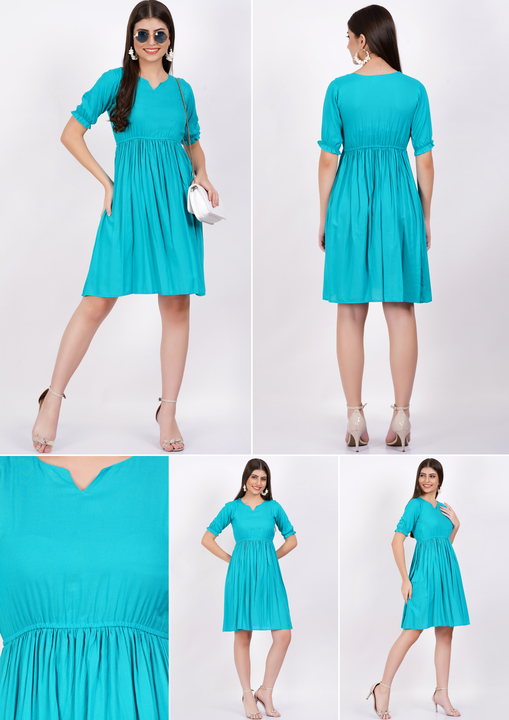 Majestykart Women's Western Wear Solid Dresses  uploaded by Mahalakshami Enterprises (Majestykart) on 8/27/2023