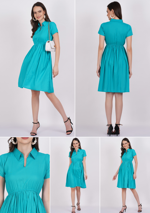 Majestykart Women's Solid Collar Dresses  uploaded by Mahalakshami Enterprises (Majestykart) on 8/27/2023