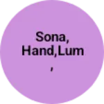 Business logo of Sona, hand,lum,