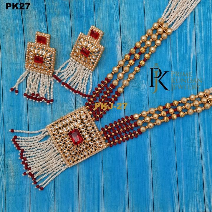 Premium quality kundan Long Necklace set for women  uploaded by Prime Kundan Jewelry  on 3/20/2021