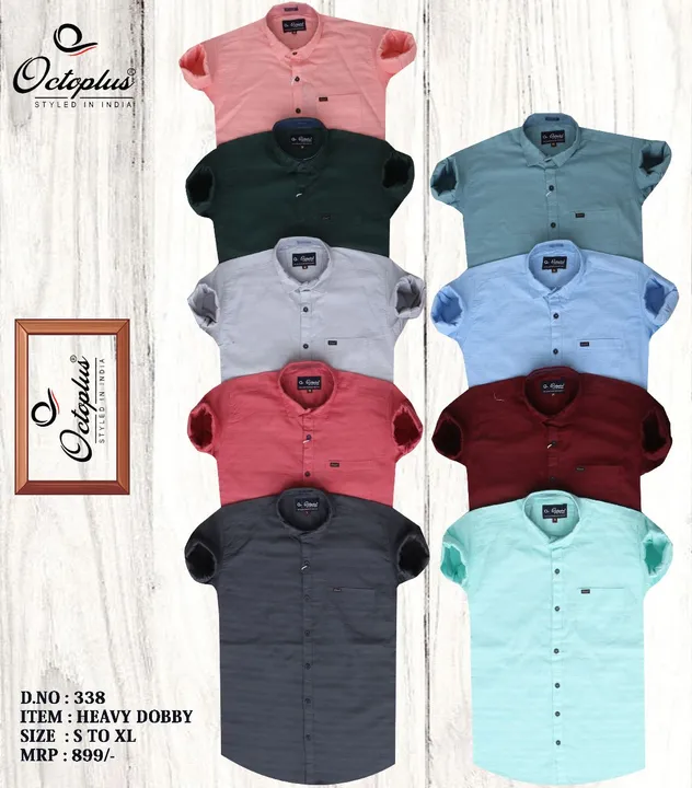 Octoplus casual Solid Plain shirts for men  uploaded by business on 8/28/2023
