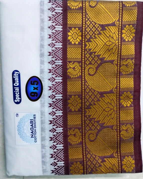 Cotton jacquard dhoties  uploaded by BHASKAR TEXTILE on 8/28/2023
