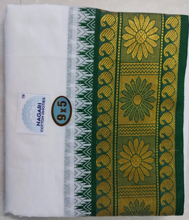 Cotton jacquard dhoties  uploaded by BHASKAR TEXTILE on 8/28/2023