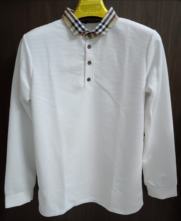 Full sleeve collar plain Tshirt uploaded by business on 8/28/2023