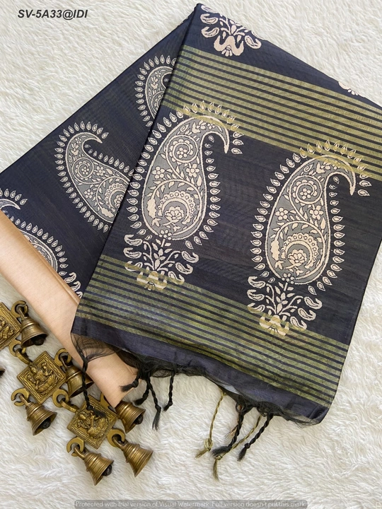 Soft tusshar silk  uploaded by business on 8/28/2023