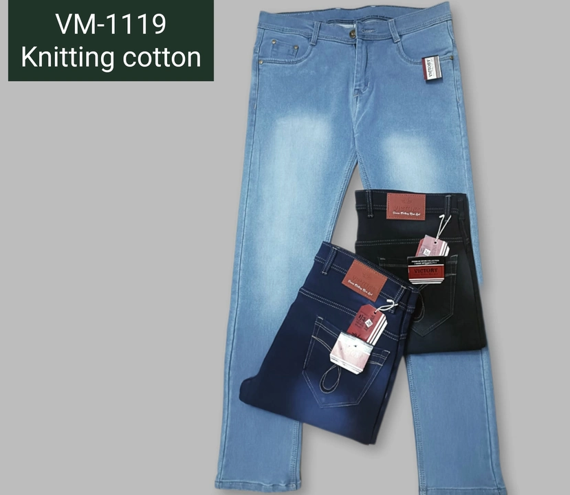Men's knitting cotton jeans  uploaded by business on 8/28/2023