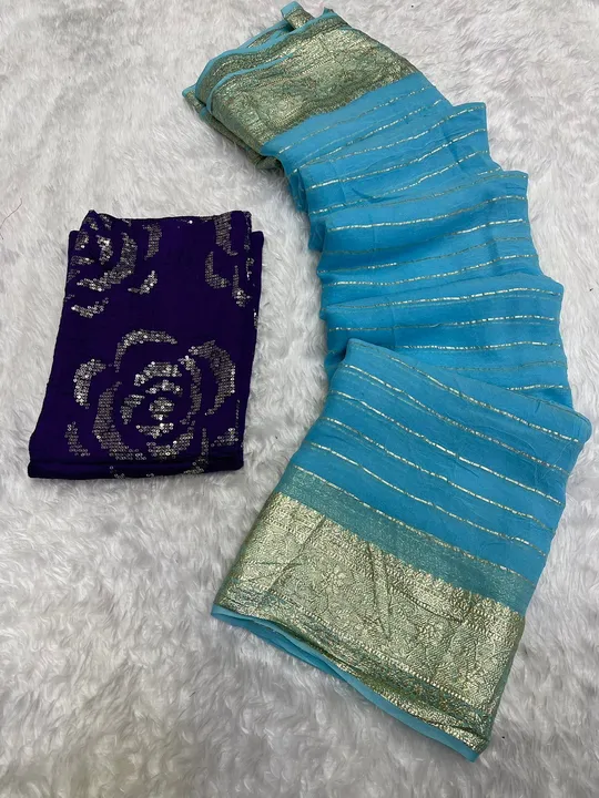 Georgette saree  uploaded by business on 8/28/2023