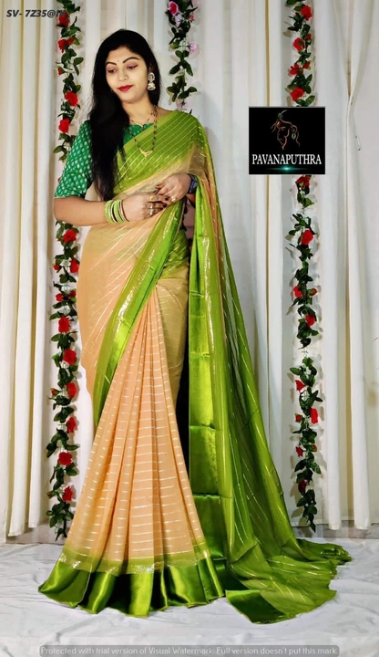 Soft pure Georgette saree with classic  uploaded by Suyukti Creation on 8/28/2023