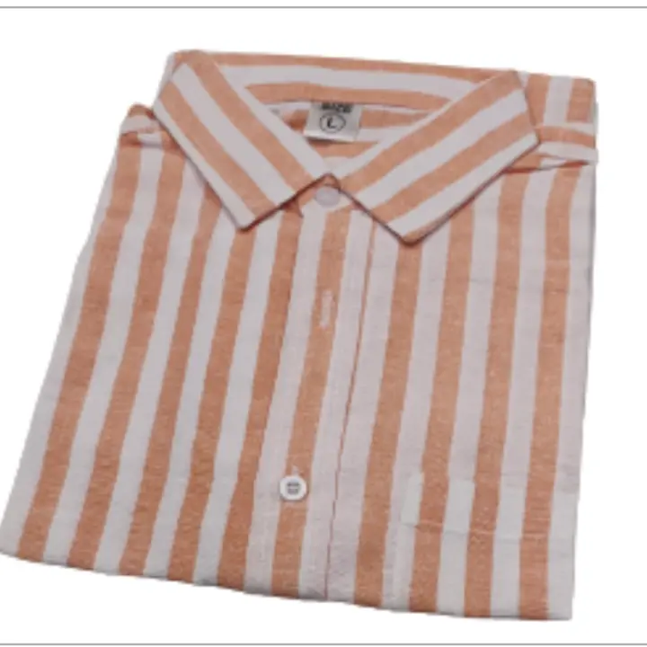 Orange khadi patta Shirts uploaded by Rafiya Traders on 8/28/2023