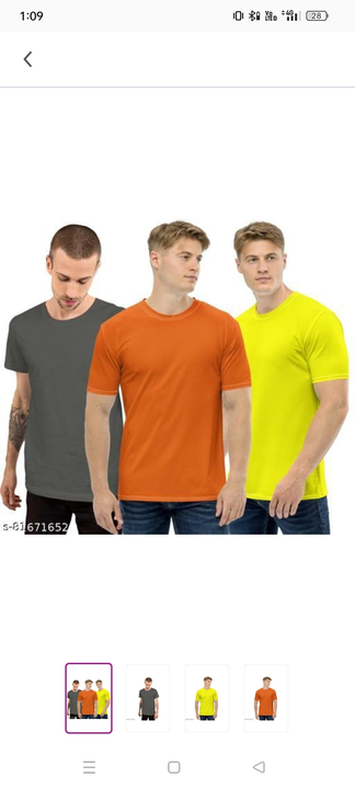 Round Neck plan tshirt  uploaded by NRD Fashion Store on 8/28/2023