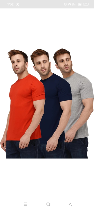 Round Neck T-shirts plan T 👕 uploaded by NRD Fashion Store on 8/28/2023