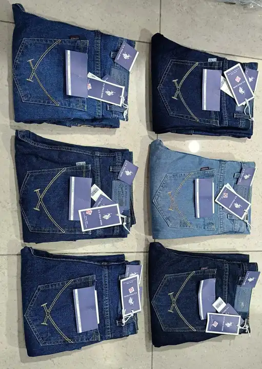 *MENS.      STRAIGHT JEANS*
*FABRIC   COTTON FLAT FINISH*   

*BRAND : Us.polo*

*STYLE. 6 POCKET   uploaded by Kavya garments on 8/29/2023