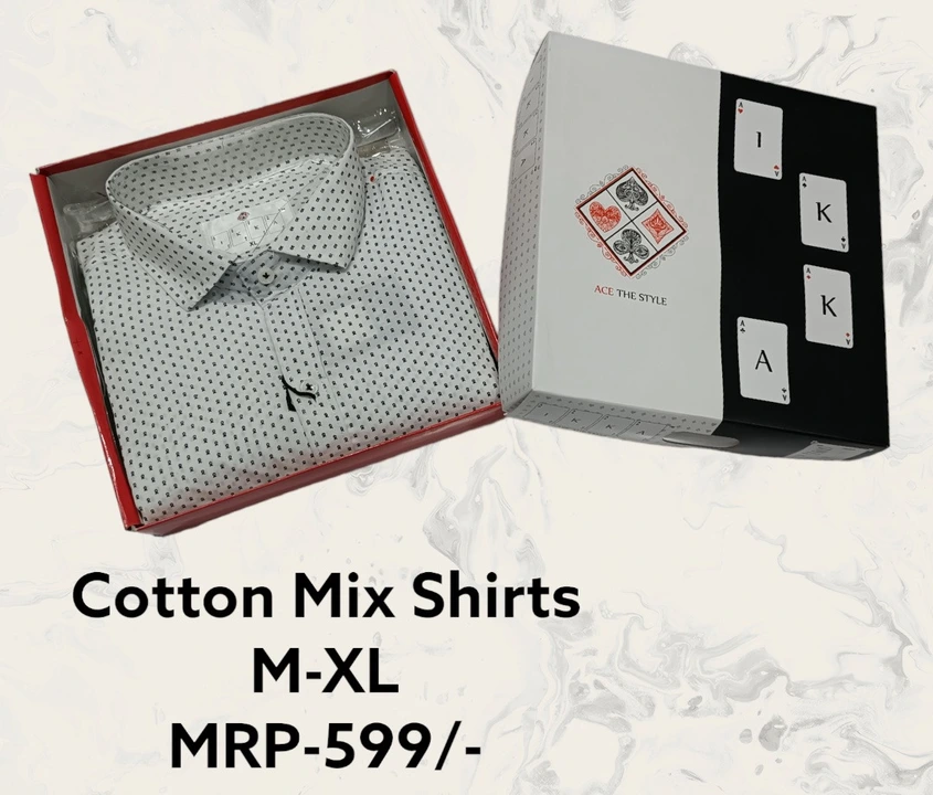 ♦️♣️1KKA♥️♠️ EXCLUSIVE BOX PACKING COTTON MIX PRINTED SHIRTS FOR MEN uploaded by Kushal Jeans, Indore on 8/29/2023