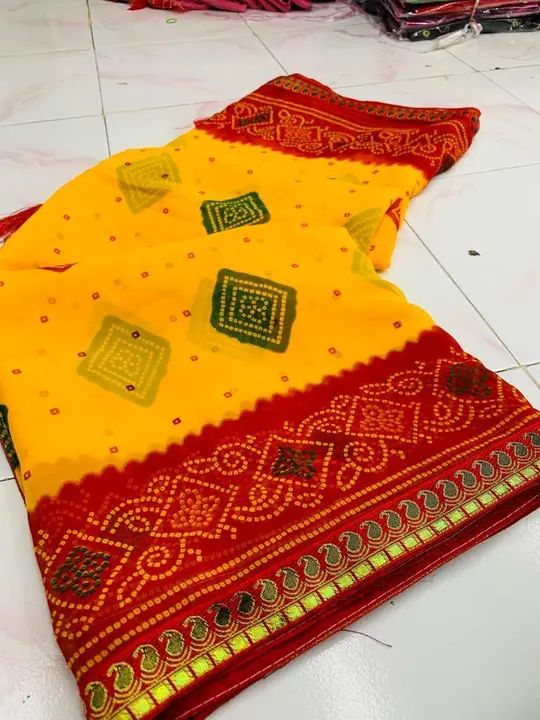 Bandhni saree  uploaded by Metro Textiles on 8/29/2023