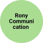 Business logo of Rony communication