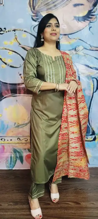 Premium quality kurti pant with dupatta  uploaded by Sonali collection on 8/29/2023