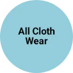 Business logo of All cloth wear