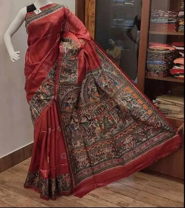 Madhubani silk saree  uploaded by business on 8/30/2023