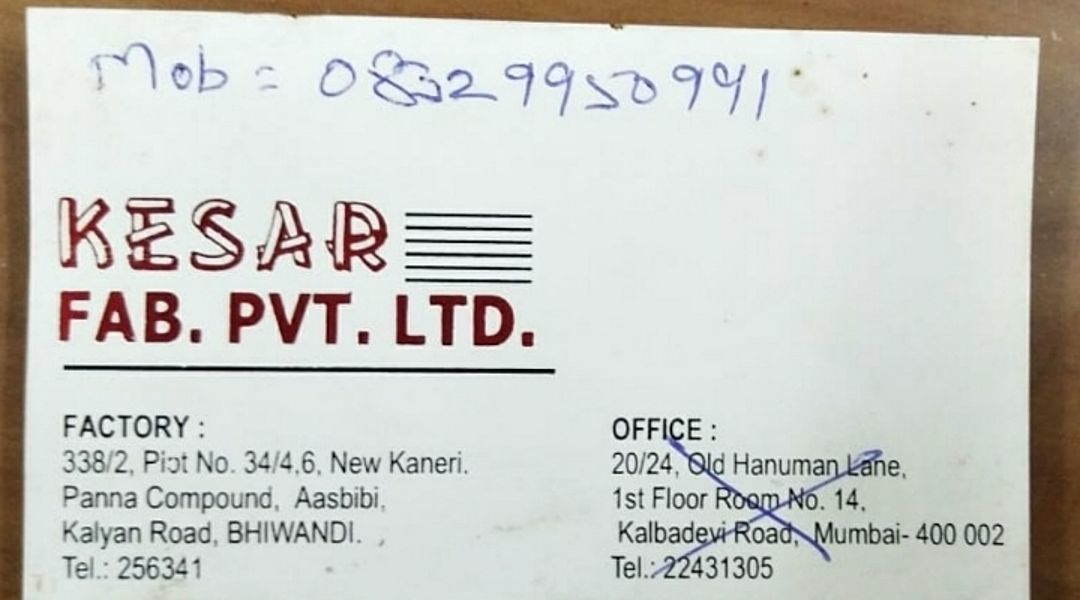 Kesar Fab Pvt Ltd 