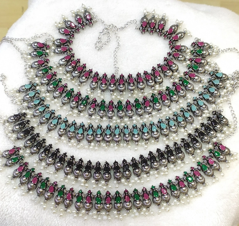 German silver necklace  uploaded by Sri Mutha jewellery on 8/30/2023