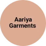 Business logo of Aariya garments