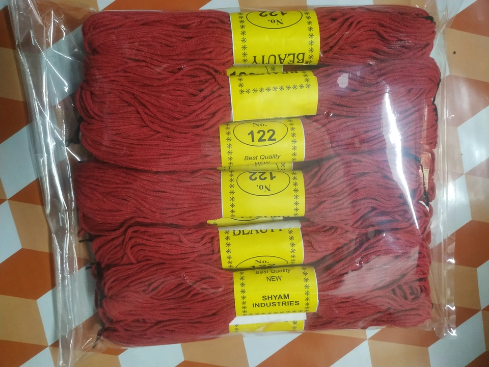 Red dhaga uploaded by Yarn and threads on 8/30/2023