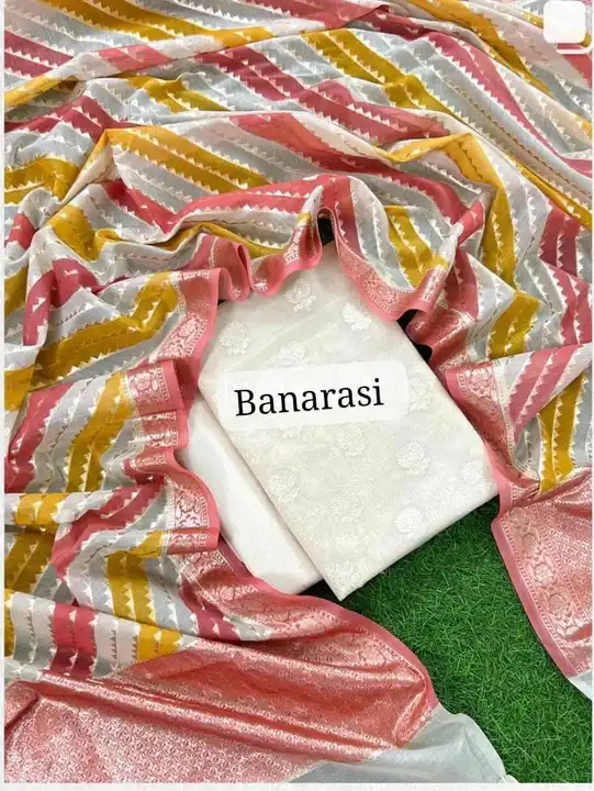 Banarasi Mercerised Silk Suits uploaded by REGALIA WEAVERS ENTERPRISES on 8/30/2023