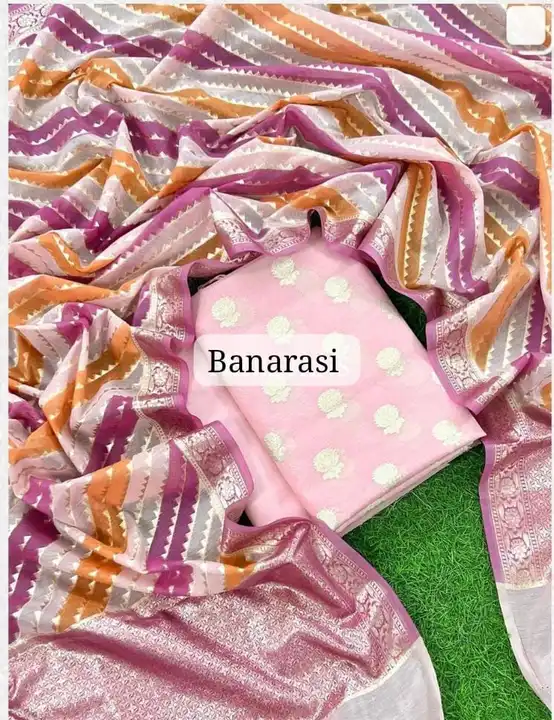 Banarasi Mercerised Silk Suits uploaded by REGALIA WEAVERS ENTERPRISES on 8/30/2023