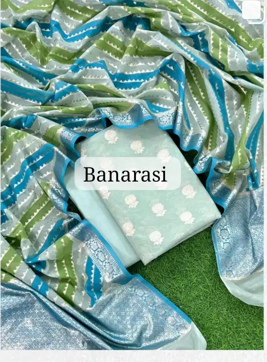 Banarasi Mercerised Silk Suits  uploaded by REGALIA WEAVERS ENTERPRISES on 8/30/2023