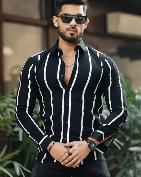 *Stylish Lycra Printed Long Sleeves Casual Shirt For Men uploaded by JK CLOTHES COLLECTION on 8/30/2023