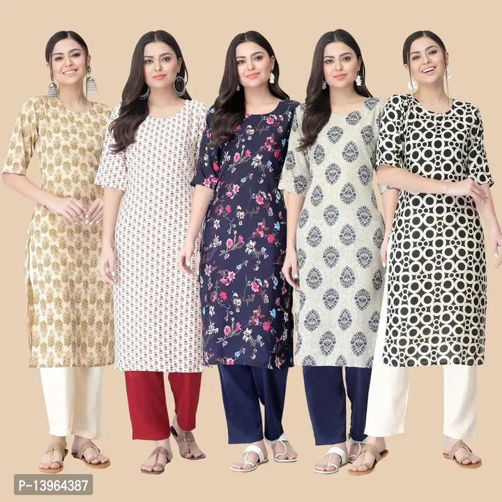 Post image Pack of 5 kurtis ₹750 
*Classic Crepe Printed Kurtis Combo For Women*

 *Size*:
S(Bust - 37.0 inches) 
S(Waist - 32.0 inches) 
M(Bust - 39.0 inches) 
M(Waist - 34.0 inches) 
L(Bust - 41.0 inches) 
L(Waist - 36.0 inches) 
XL(Bust - 43.0 inches) 
XL(Waist - 38.0 inches) 
2XL(Bust - 45.0 inches) 
2XL(Waist - 40.0 inches) 

 *Color*: Multicoloured

 *Fabric*: Crepe

 *Type*: Stitched

 *Style*: Printed

 *Design Type*: Straight

 *Occasion*: Casual

 *Pack Of*: Combo Of 5

 *Kurta Length*: Knee Length

 *Sleeve Length*: 3/4 Sleeve

 *COD Available*

*Free and Easy Returns**: Within 7 days of delivery. No questions asked


⚡⚡ Hurry, 4 units available only
Hi, check out this product available at best price for you.💰💰 If you want to buy this product, message me