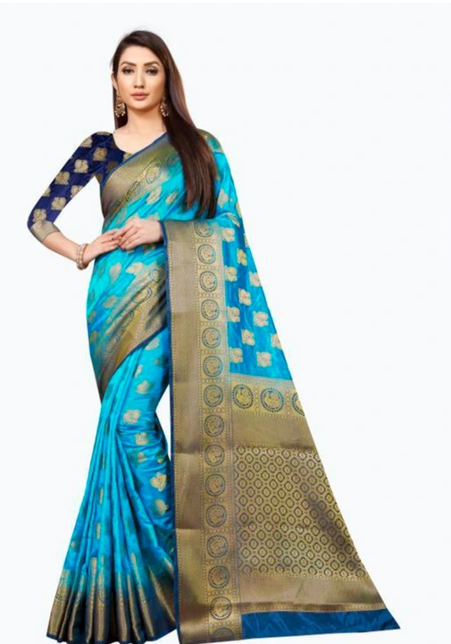 Designer Banarasi silk saree with heavy daimond work 
Name: Designer Banarasi silk saree with heavy  uploaded by business on 8/30/2023