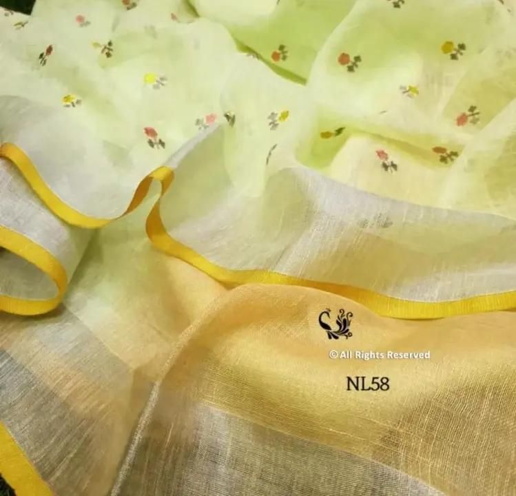 Linen by linen saree uploaded by business on 8/30/2023