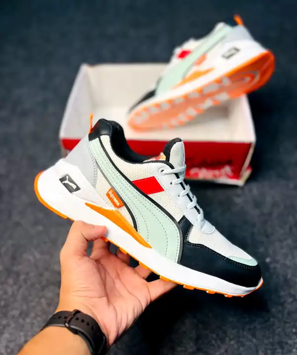 PUMA
PRICE—750
FREE SHIPPING 
SIZE 6 to 11 All AVAILABLE
WITH BOX 20/—EXTRA uploaded by Shoes wala on 8/31/2023