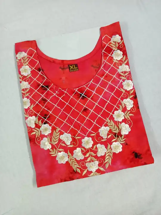 Embroidery work rayon kurti uploaded by business on 8/31/2023