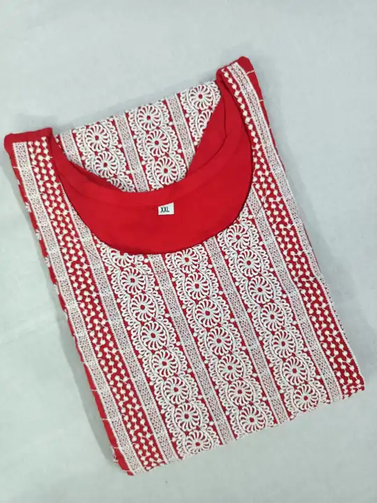 Hand work cotton kurti uploaded by Anuja traders on 8/31/2023
