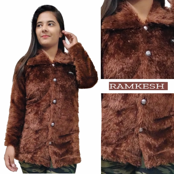 Fully fir coat for women Coffee colour  uploaded by RAMKESH on 8/31/2023