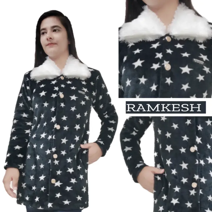 Starred fur coat for women  uploaded by RAMKESH on 8/31/2023