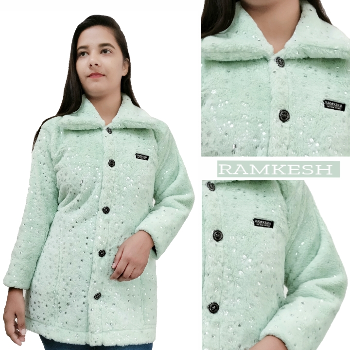 Thick fur Sparkled coat for women  uploaded by RAMKESH on 8/31/2023