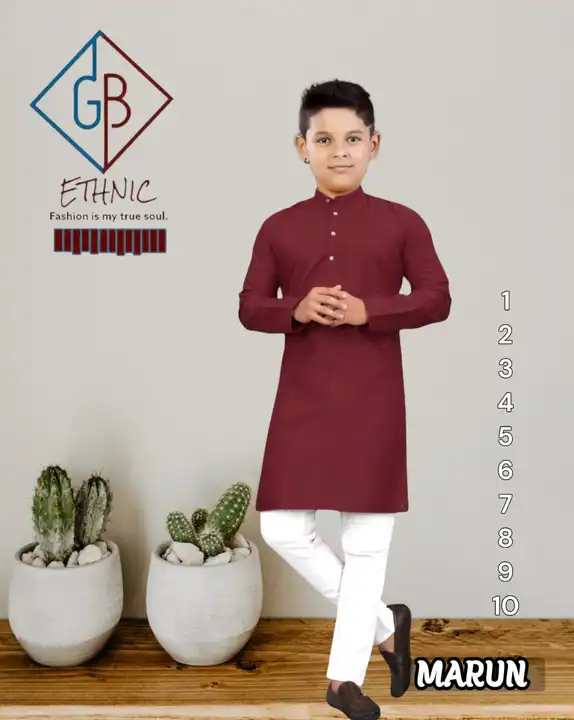 Boys plain kurta and payjama pair uploaded by business on 8/31/2023