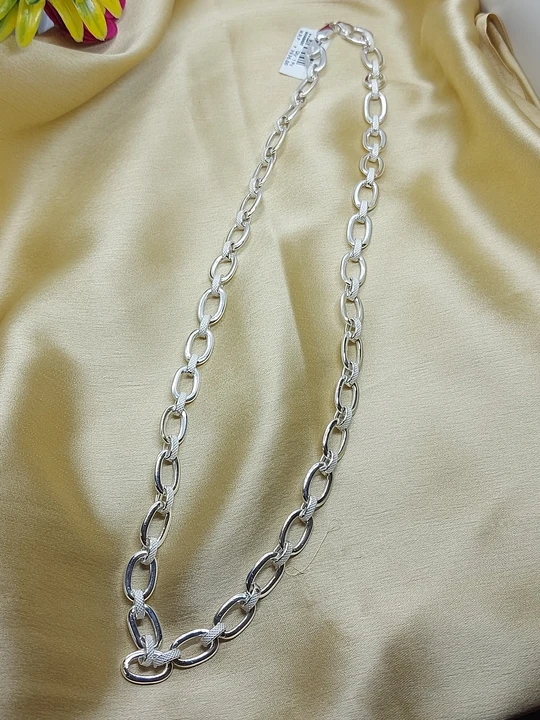 Mens 22inch hollow chains in sterling silver 925 uploaded by business on 8/31/2023