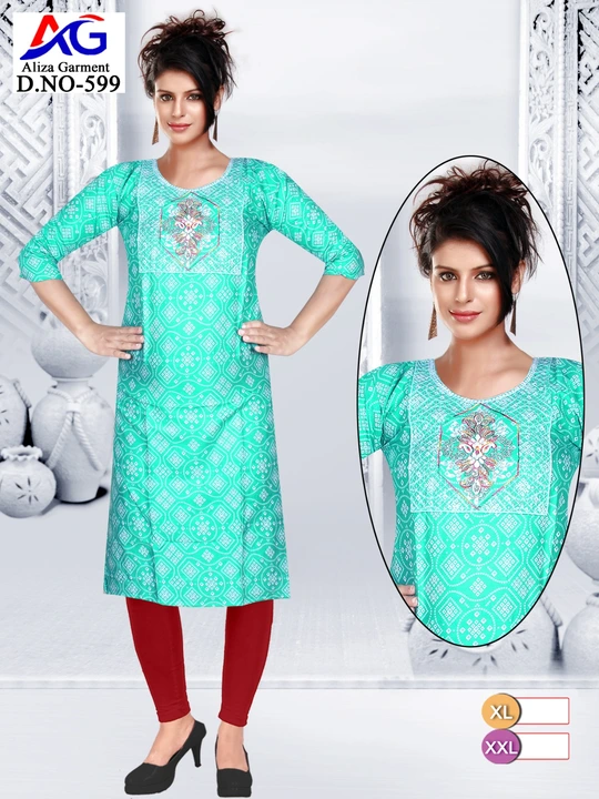 Print work kurti  uploaded by business on 8/31/2023