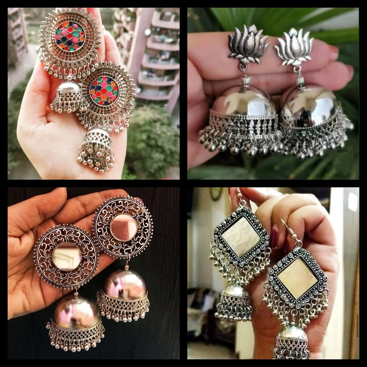 Combo of 4 Pairs of Jhumkas uploaded by business on 8/31/2023
