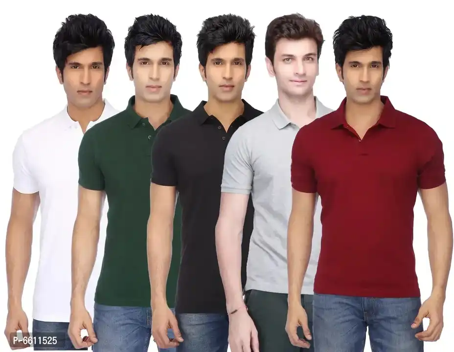 Pack of 5 polo tshirts uploaded by JK CLOTHES COLLECTION on 8/31/2023